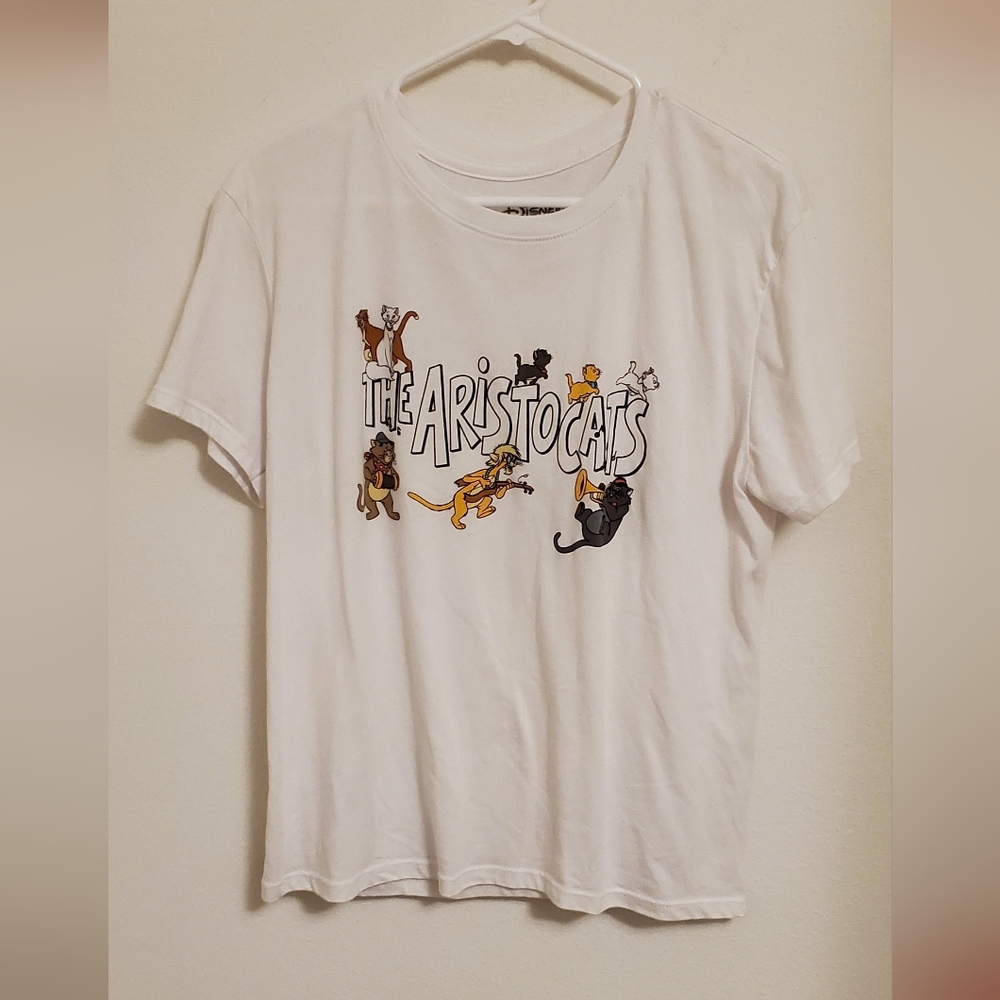 Disney The Aristocats Multicolor Graphic Tee - White